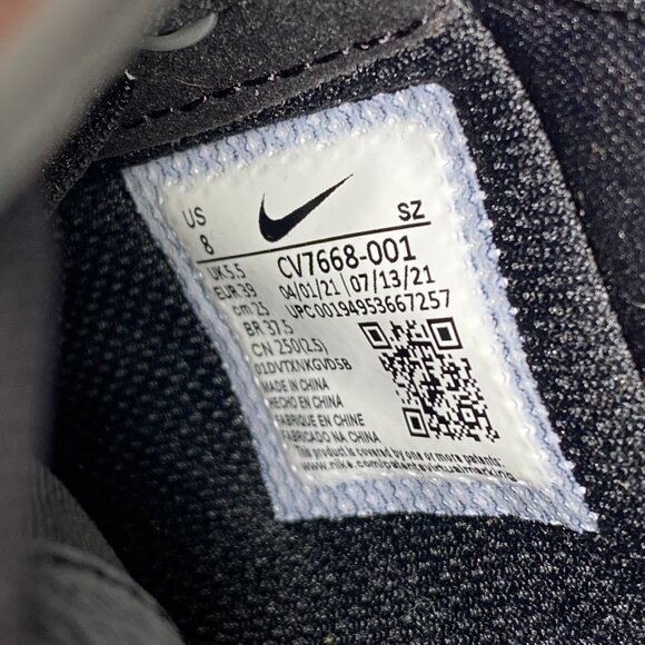 NIKE  x SWAROVSKI Black Retroreflective Crystals Air Force 1 Sneakers - Picture 10 of 11